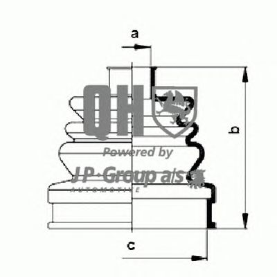 JP GROUP 5653700119 -  Комплект пыльника, приводной вал